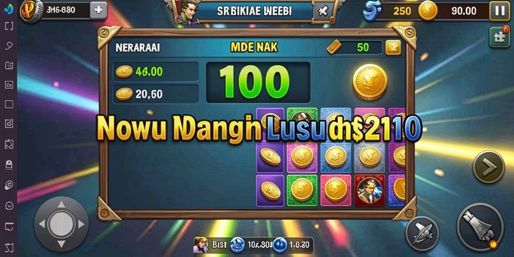 Screenshot menunjukkan pemain sedang memilih jenis permainan.