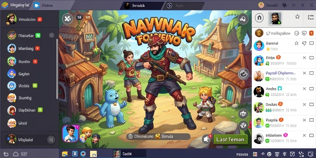 Screenshot menunjukkan gameplay seru di level pertama.