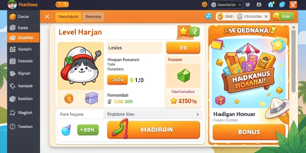 Tampilan antarmuka yang sederhana dan menarik.