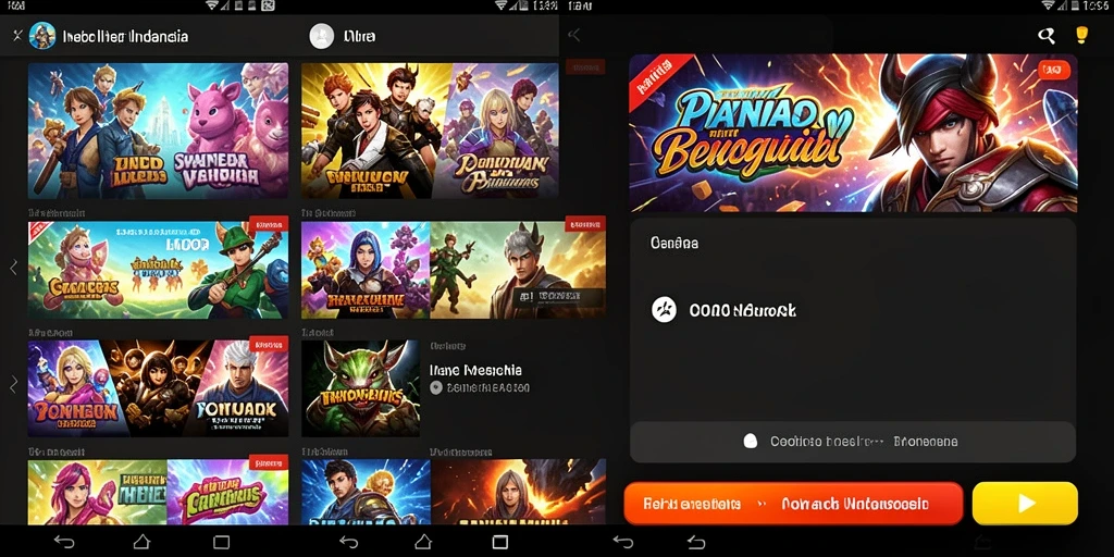 Tampilan awal game yang menawan dan penuh warna.