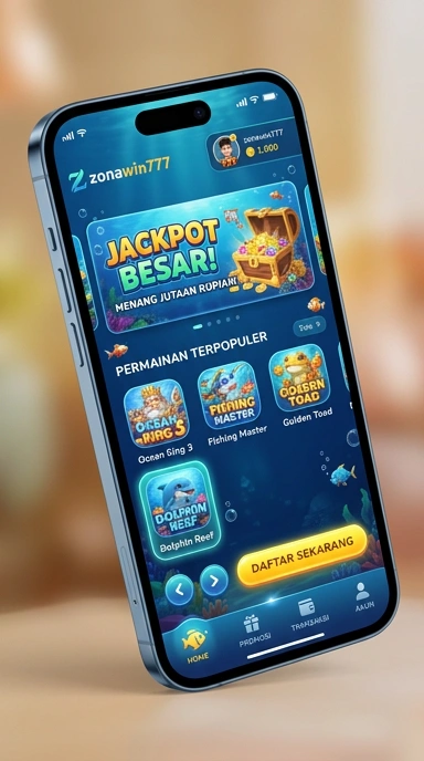 Pratinjau antarmuka zonawin777 — aplikasi APK resmi Android v1.1.8